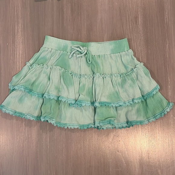 Global Love (Flowers by Zoe) Mint Green Tie Dye Tank and Skirt Set - Picture 4 of 7